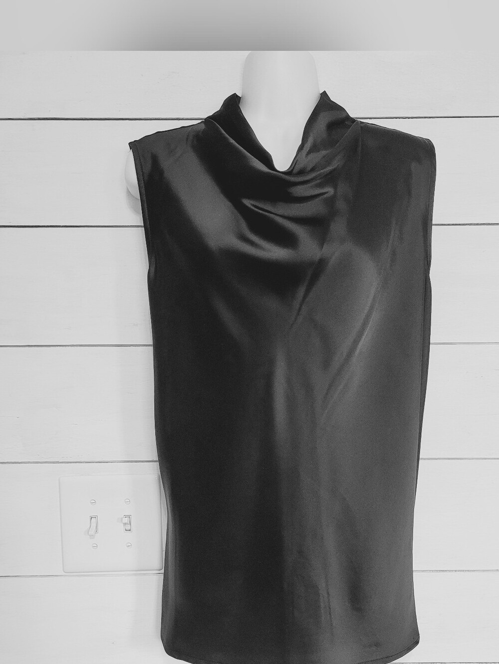 The Limited Black Cowl Neck Sleeveless Blouse